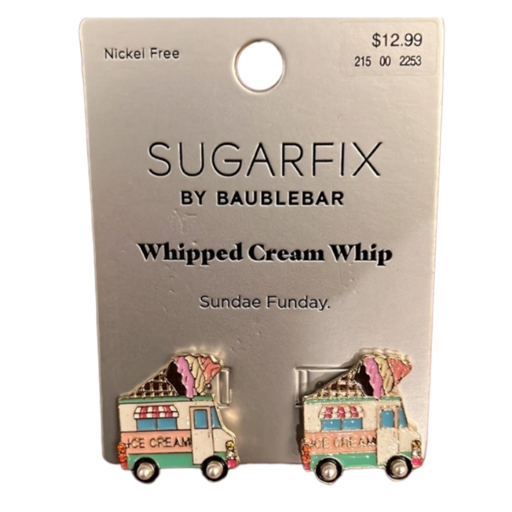Sugarfix by BaubleBar Whipped Cream Whip Truck Earrings